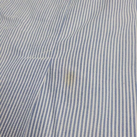 NEW VINTAGE 70s‎ skirt deadstock pinstripe seersucker midi S - Picture 5 of 13